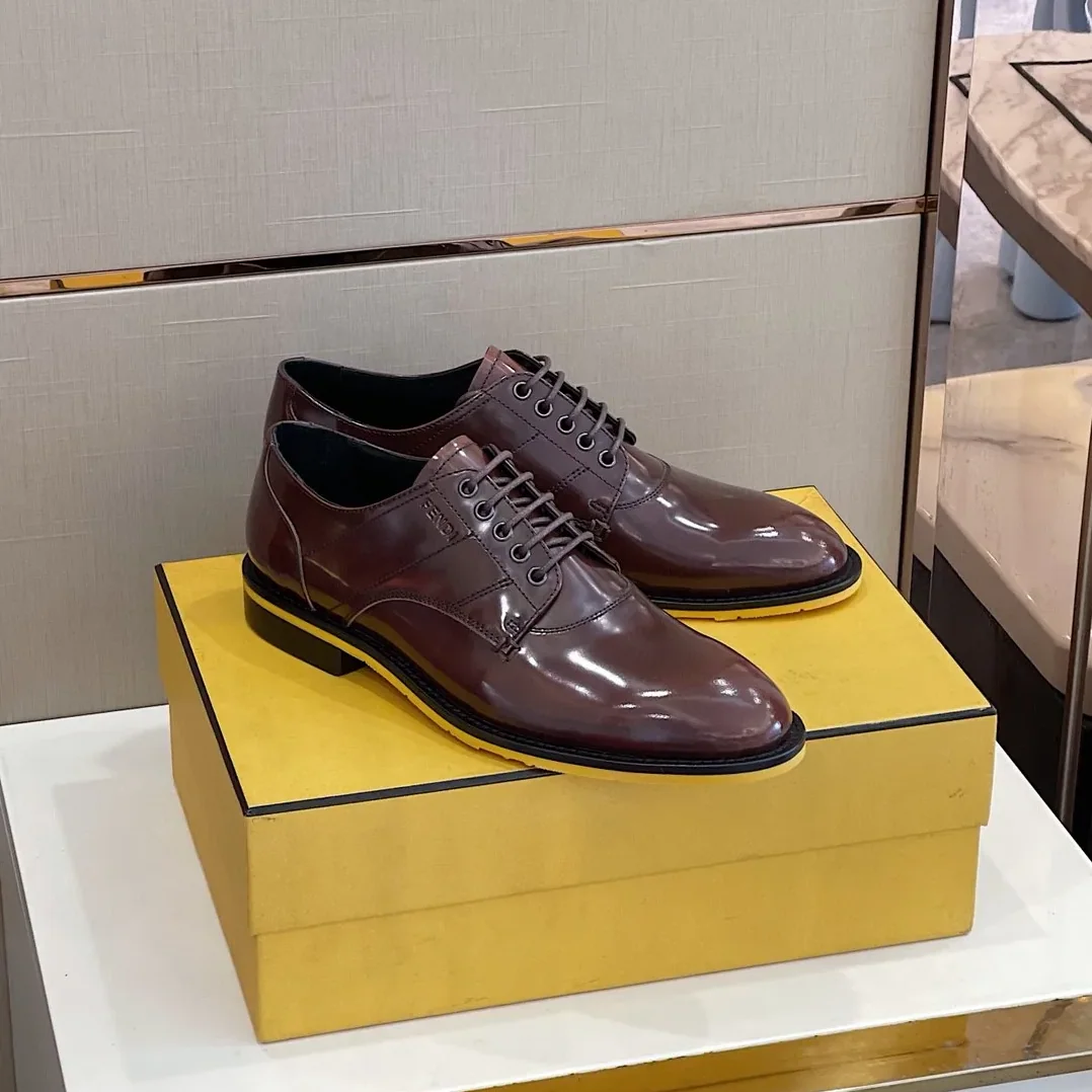 Fendi Force Shiny Brown Shoes Fendi Force Shiny Brown Shoes