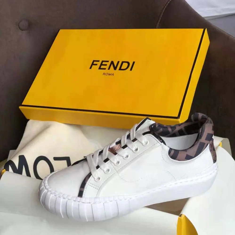 Fendi Force White Canvas and TPU Low for Women in Tops Fendi Force White Canvas and TPU Low for Women in Tops
