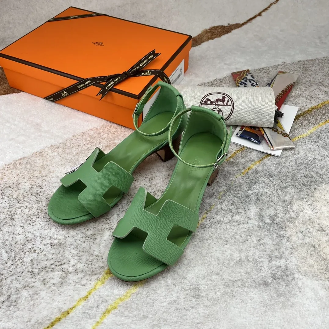 Hermes Encens 50 Sandal Green Hermes Encens 50 Sandal Green