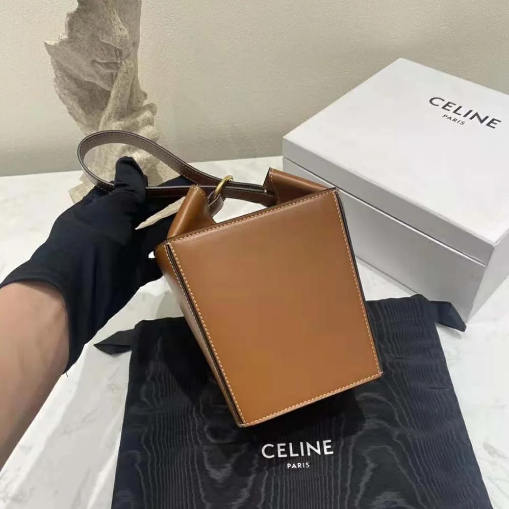 Celine Strap Box in Smooth Calfskin for Women in Tan