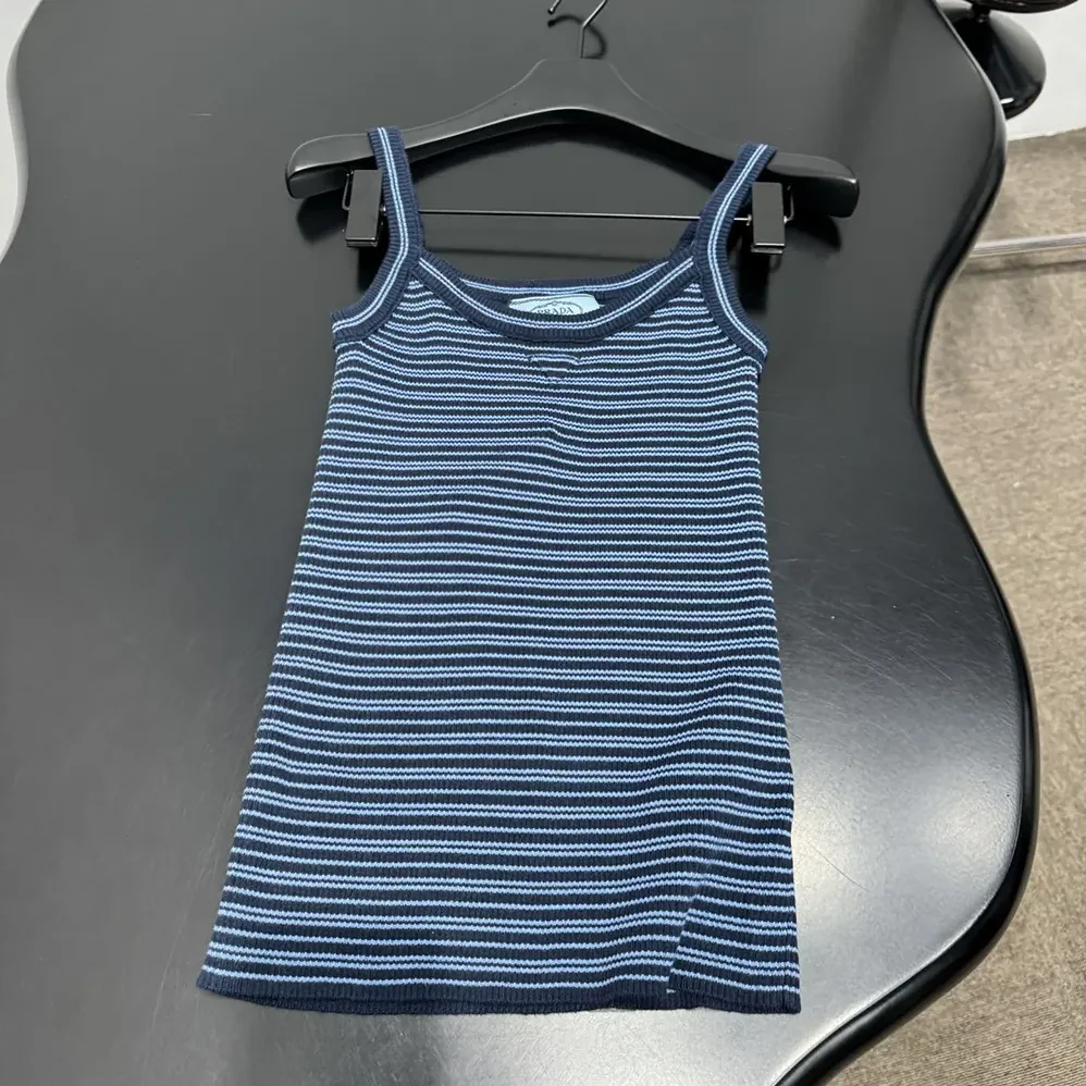 Prada Cotton Top for Women in Blue