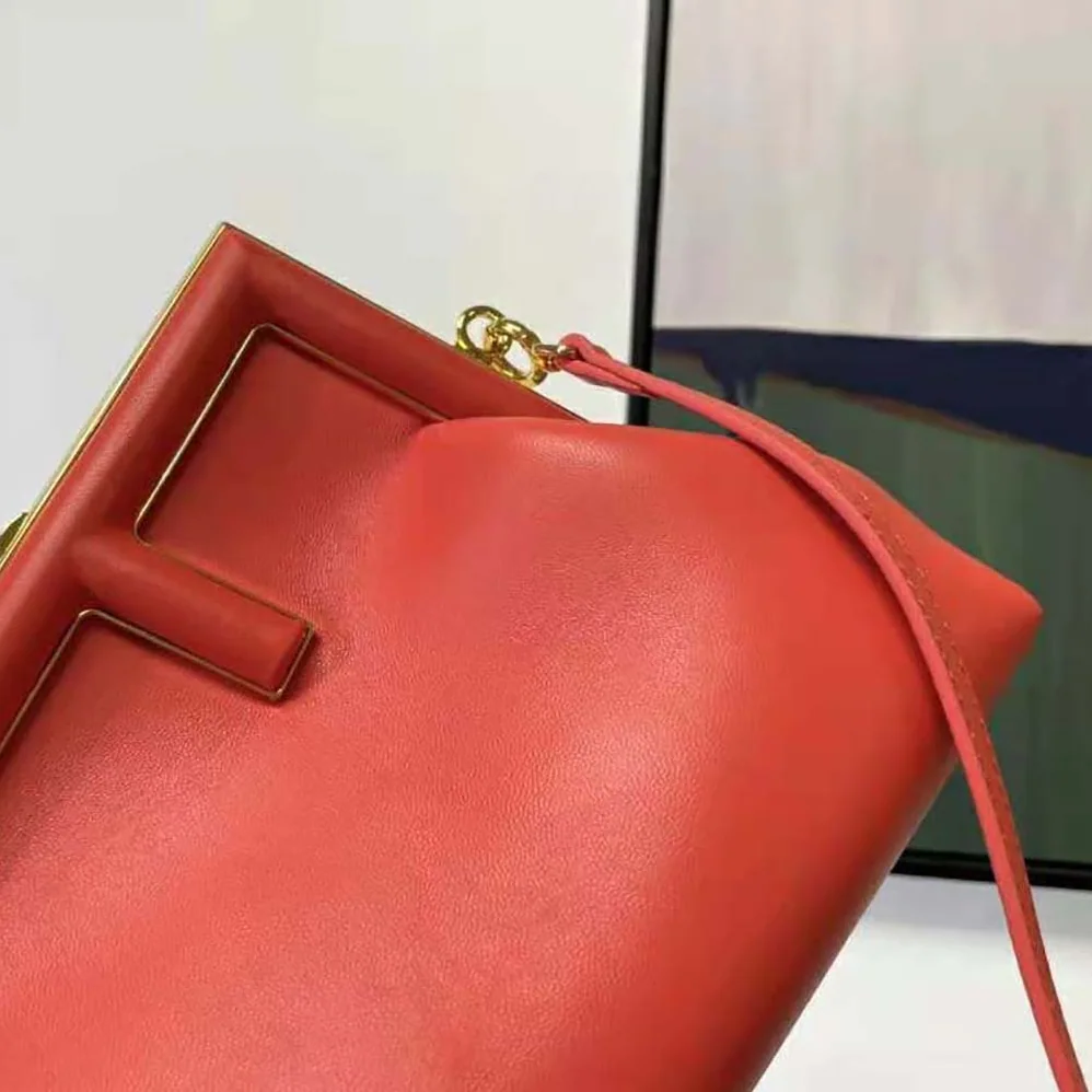 Fendi First Small Red Leather Bag for Women Fendi First Small Red Leather Bag for Women