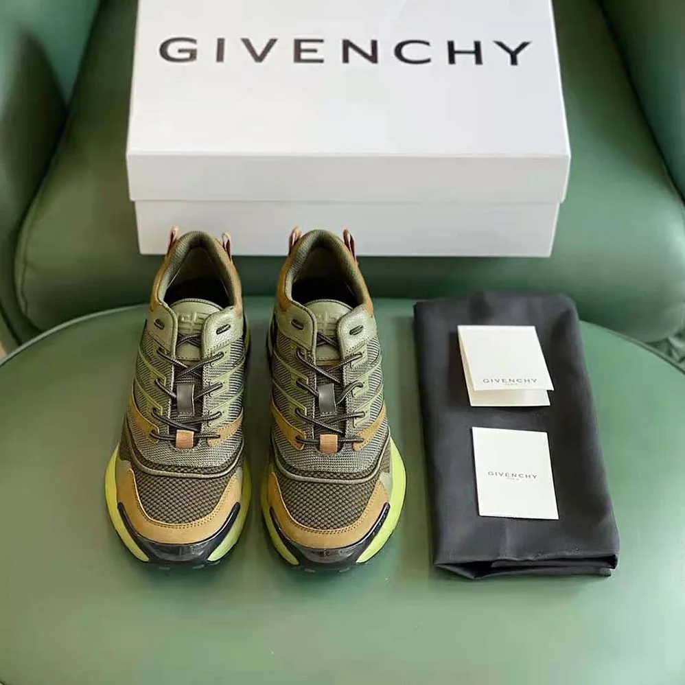 Givenchy Giv 1 Sneakers in Leather and Mesh for Unisex in Green