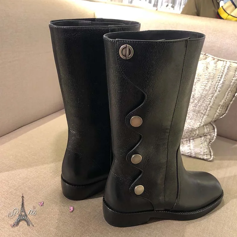 Dior Shoes Diorodeo Calfskin Leather Ankle Boot 35mm Heel Hight for Women in Black