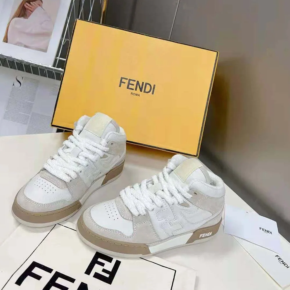 Fendi Fendi Match White Leather High for Women in Tops