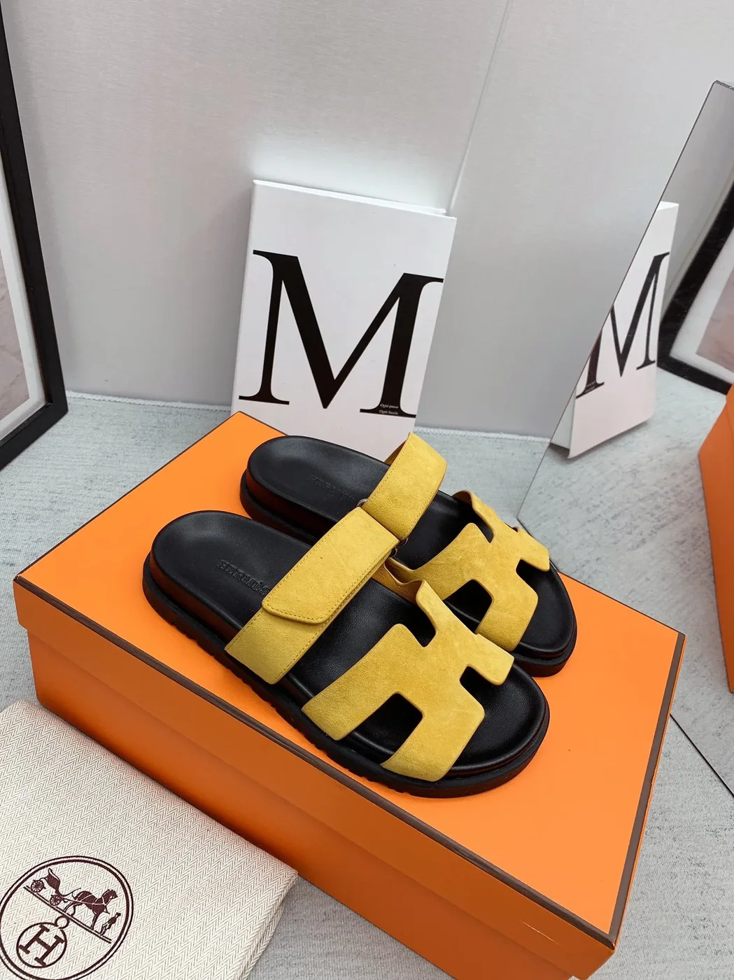 Hermes Chypre Sandal Yellow Hermes Chypre Sandal Yellow