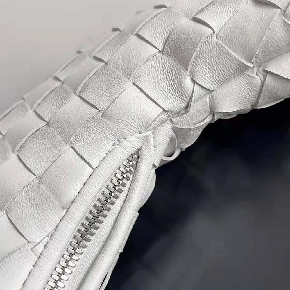 Bottega Veneta Buddy Intrecciato Leather Crossbody Bag for Women in White