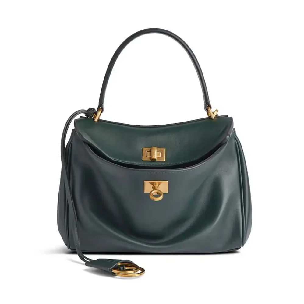 Balenciaga Rodeo Mini Handbag in Pine Green Smooth Calfskin for Women Balenciaga Rodeo Mini Handbag in Pine Green Smooth Calfskin for Women