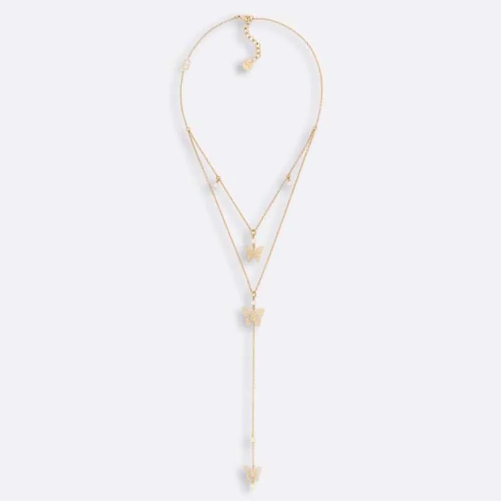 Dior Dior Métamorphose Necklace Gold-Finish Metal and White Resin Pearls for Women Dior Dior Métamorphose Necklace Gold-Finish Metal and White Resin Pearls for Women