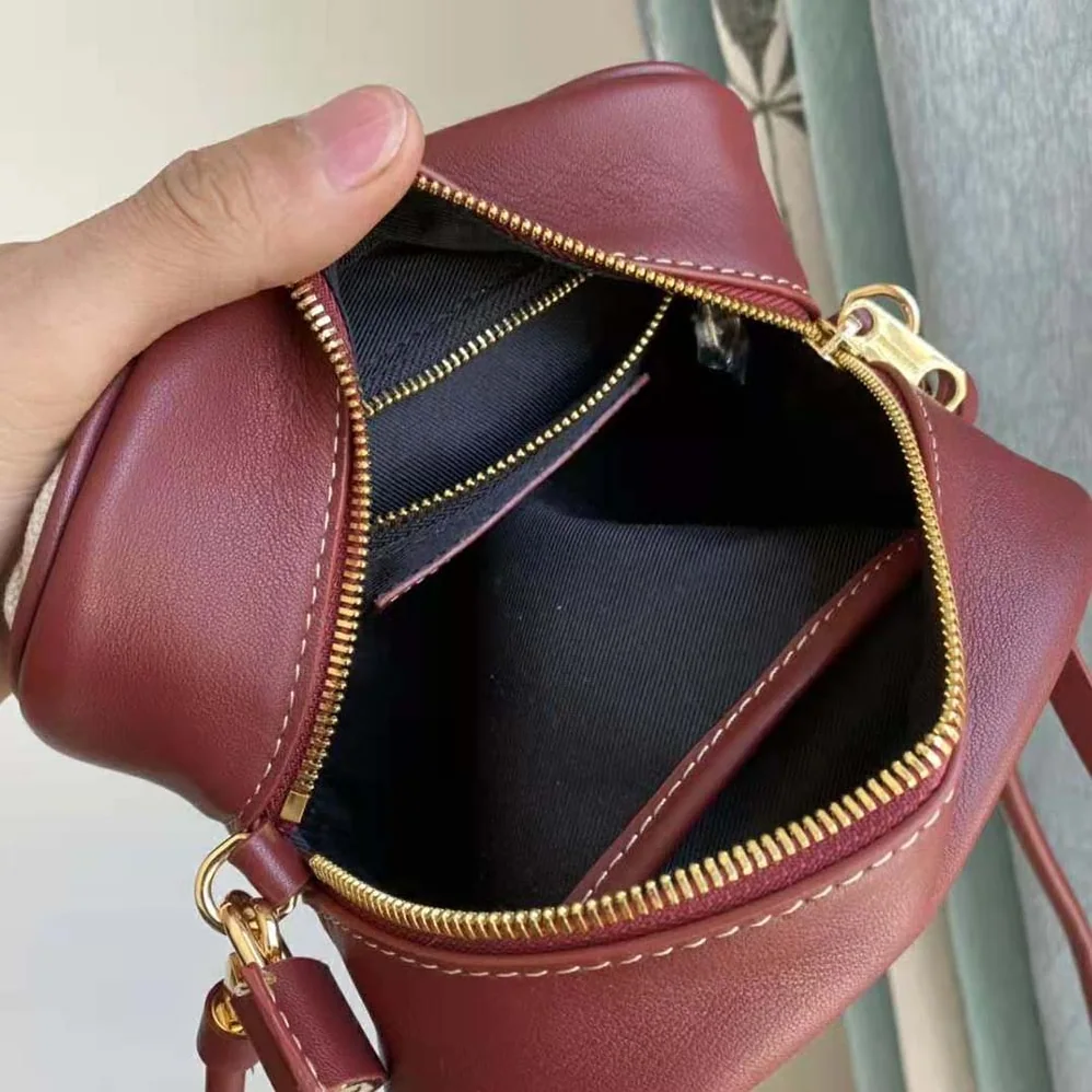 Burberry Horseferry Print Canvas Half Cube Crossbody Bag for Women