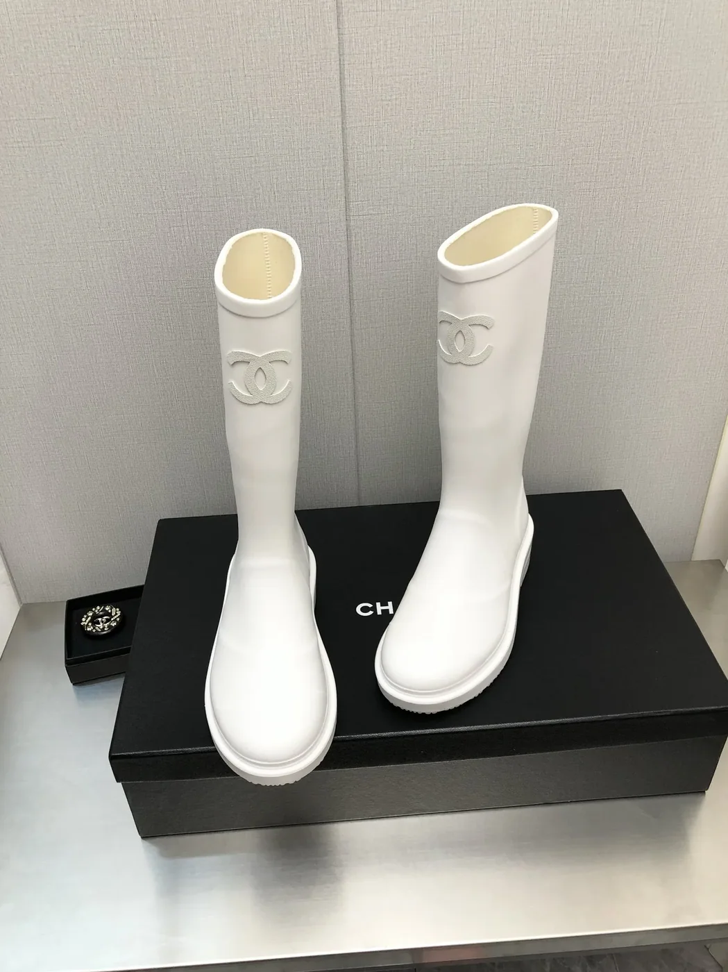 Chanel Hight Boots White for Women Chanel Hight Boots White for Women