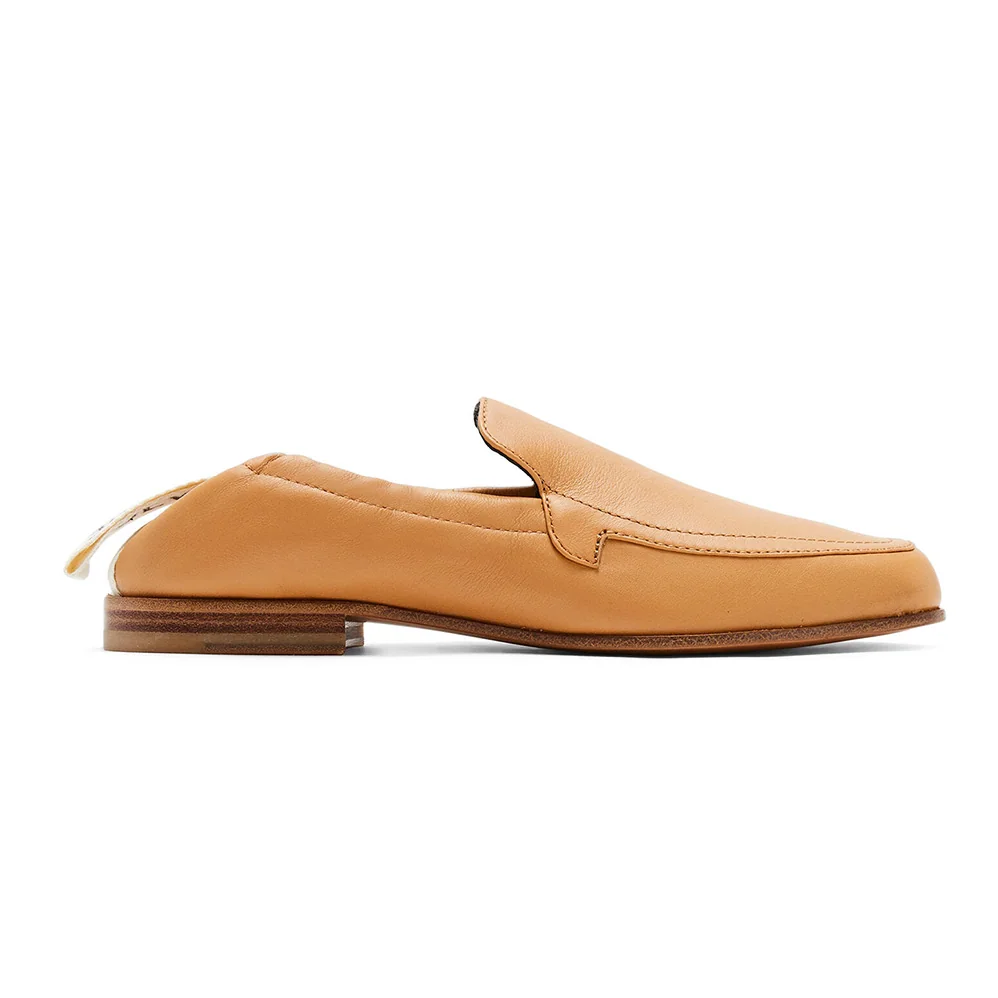 Loewe Elasticated Loafer in Calf for Women in Brown Loewe Elasticated Loafer in Calf for Women in Brown