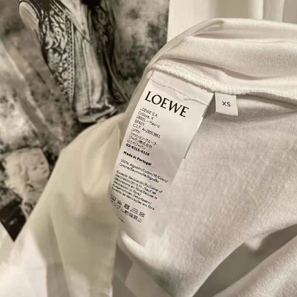 Loewe Photo Print T-shirt in Cotton for Women in White