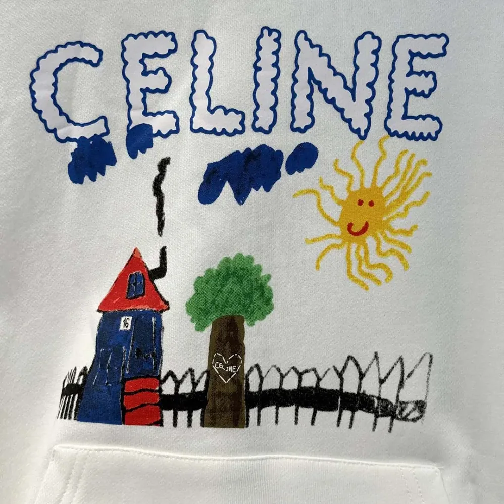 Celine 70'S Hoodie In Cotton Fleece for Women