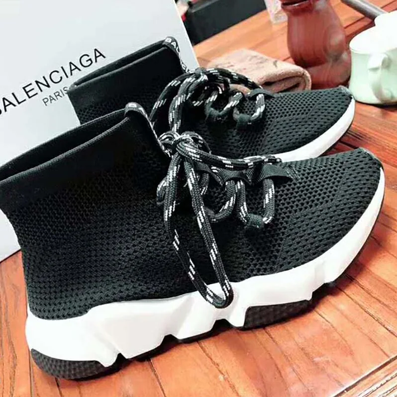 Balenciaga Shoes Speed Trainers 10mm Heel for Women in Black Balenciaga Shoes Speed Trainers 10mm Heel for Women in Black