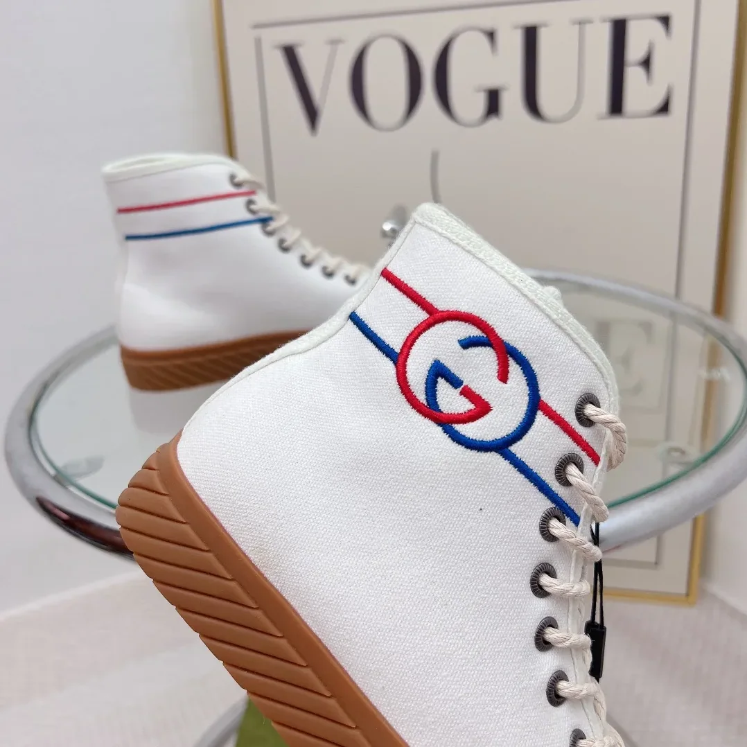 Gucci Interlocking G High for Women in Top Sneaker White