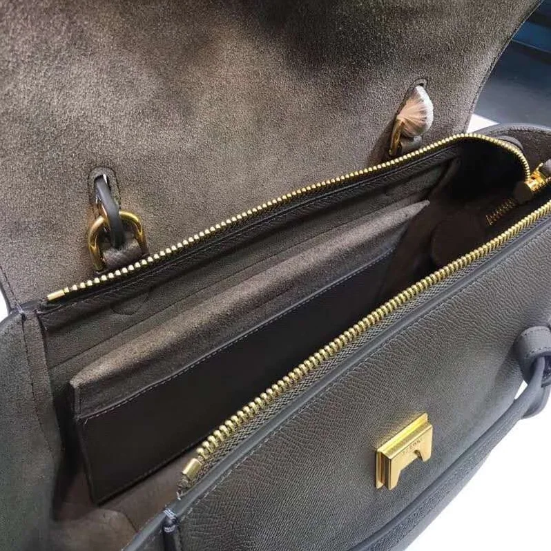 Celine Micro Belt Bag in Grained Calfskin for Women in Silver