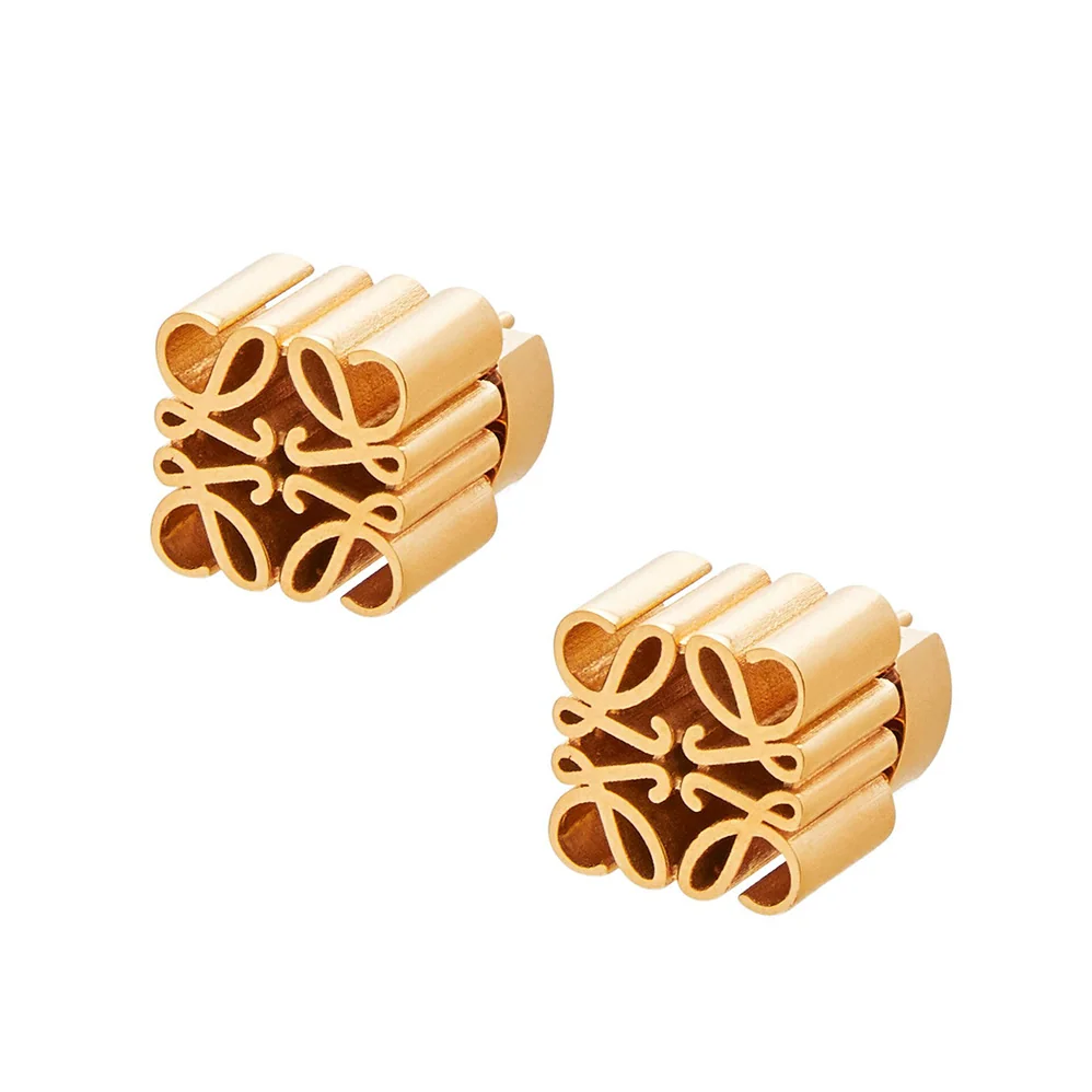 Loewe Anagram Earrings in Metal for Women Loewe Anagram Earrings in Metal for Women