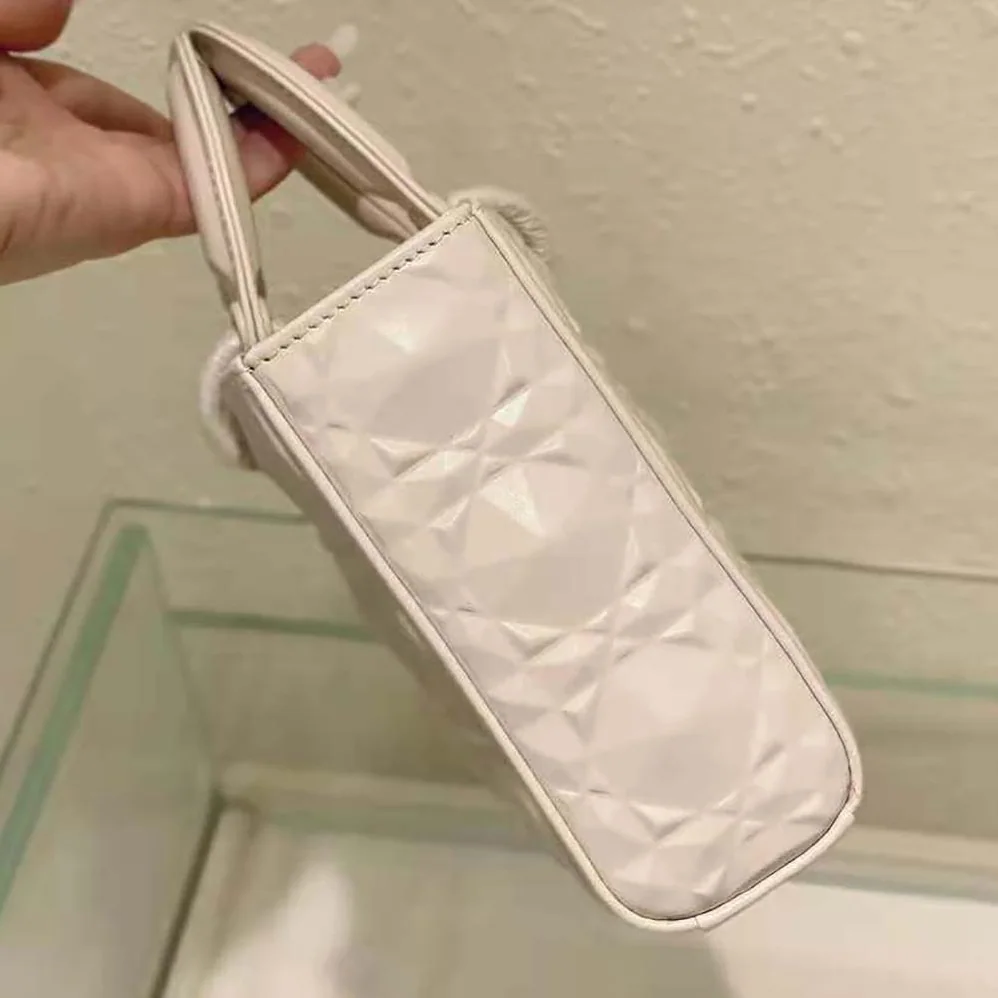 Dior Lady D-Joy Bag Latte Cannage Calfskin with Diamond Motif for Women Dior Lady D-Joy Bag Latte Cannage Calfskin with Diamond Motif for Women