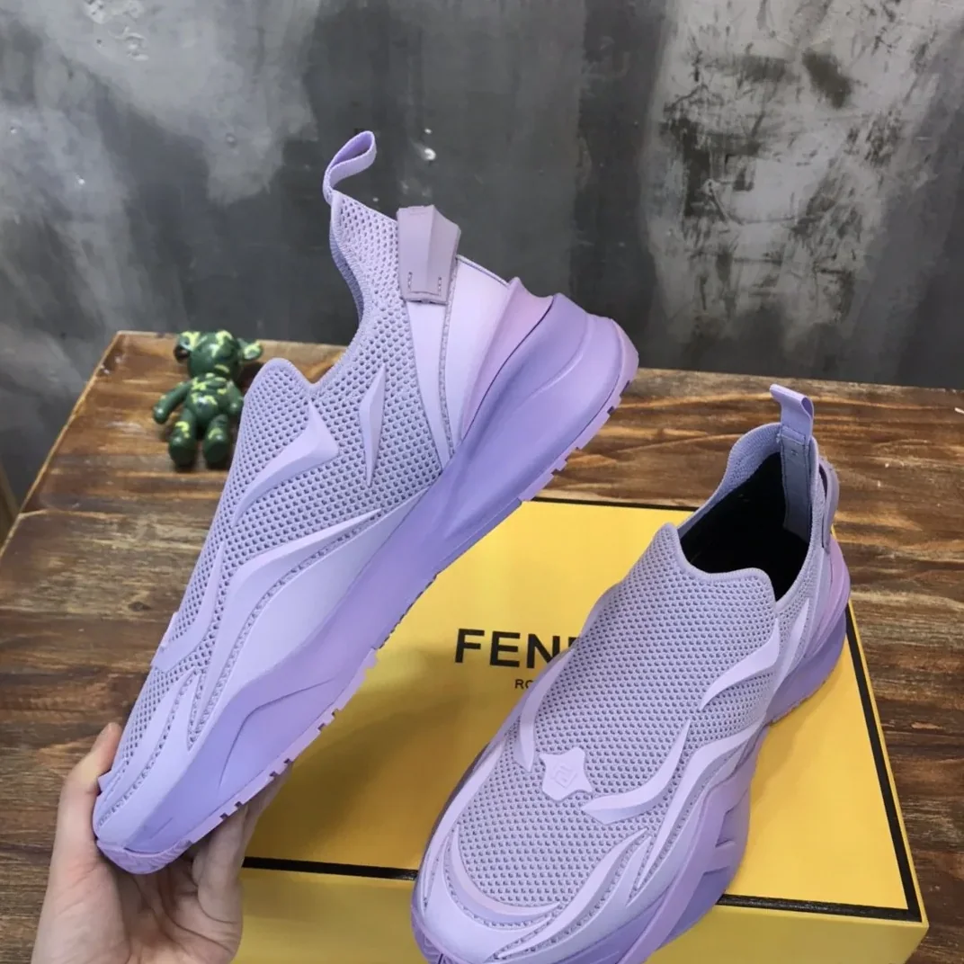 Fendi Flow Purple Sneakers 7E1504AHI8F1GB9 Fendi Flow Purple Sneakers 7E1504AHI8F1GB9
