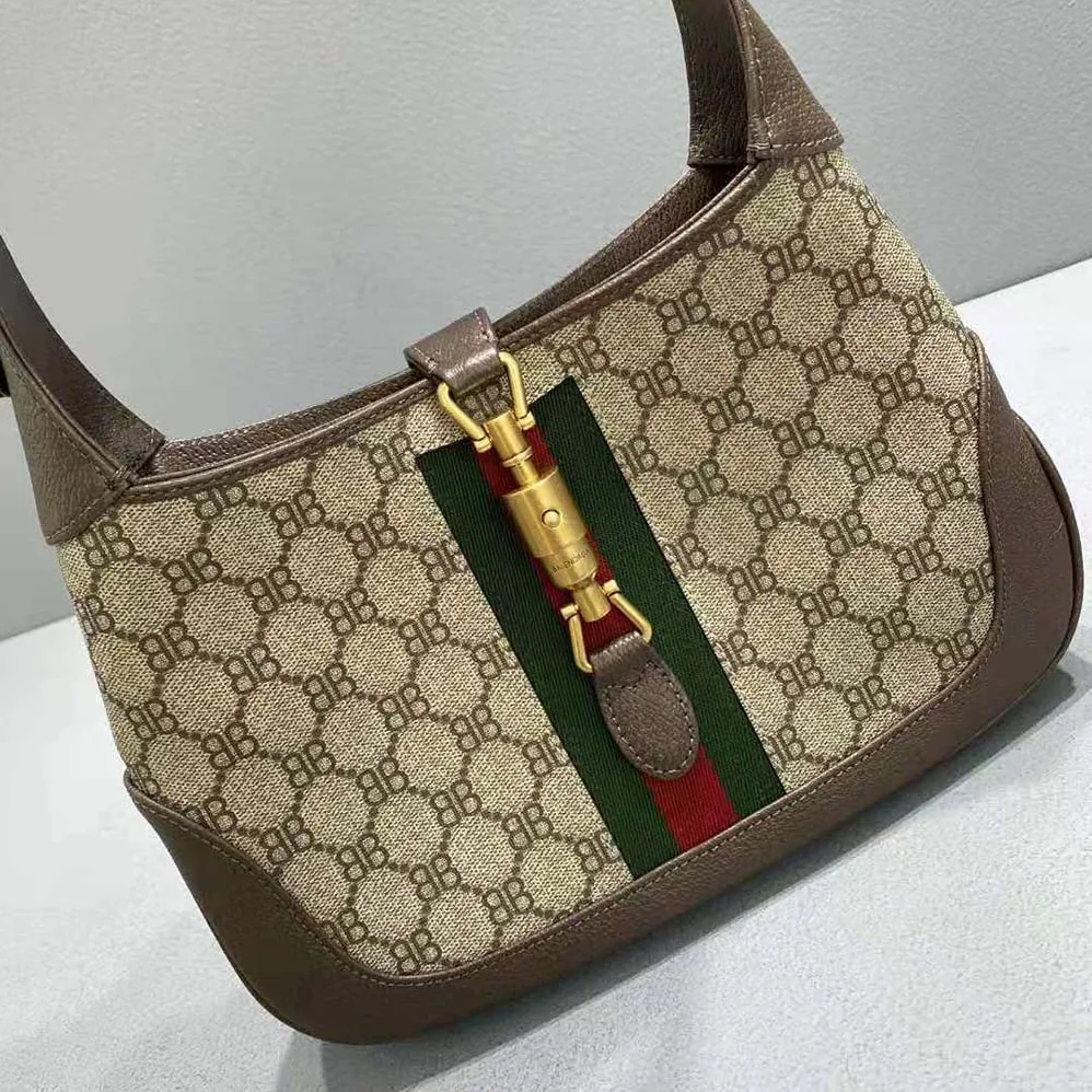 Balenciaga Hacker Medium Hobo Bag in Coated Canvas in Beige for Women