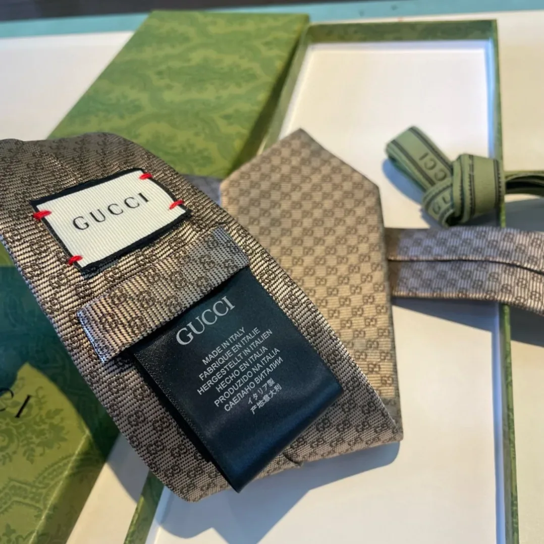 Gucci Monogram Interlocking G Jacquard Tie Light Grey Gucci Monogram Interlocking G Jacquard Tie Light Grey