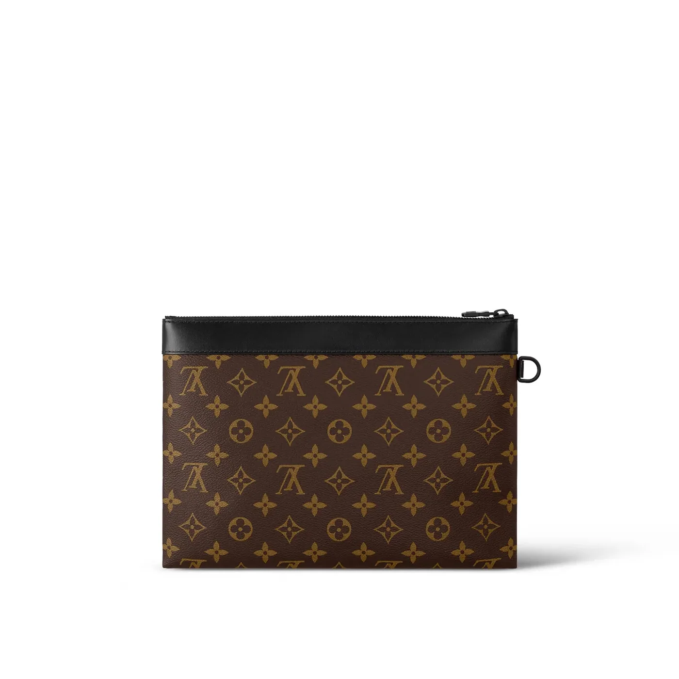 Louis Vuitton Pochette To Go Pouch / Brown Monogram Canvas Black Hardware