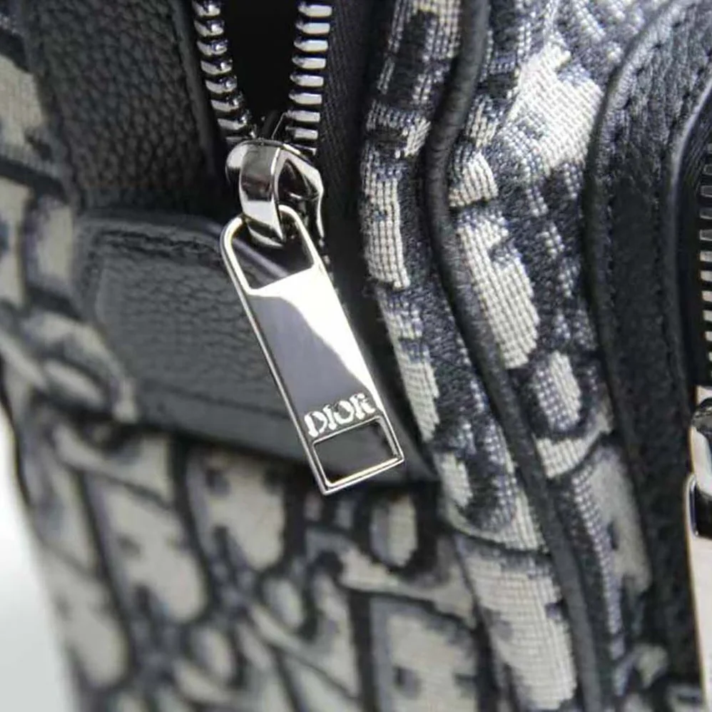 Dior Sling Bag Beige and Black Dior Oblique Jacquard for Men Dior Sling Bag Beige and Black Dior Oblique Jacquard for Men