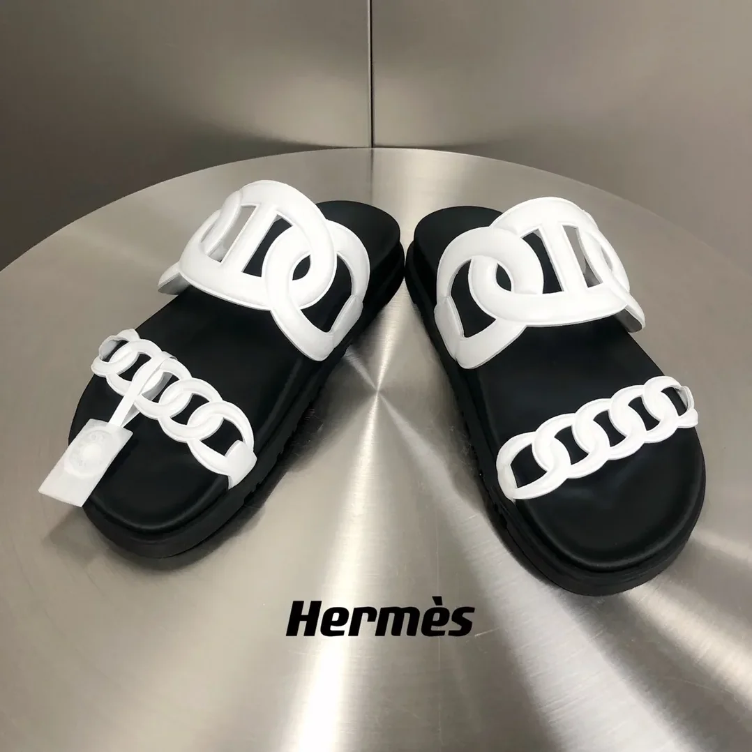 Hermes Extra Sandal White