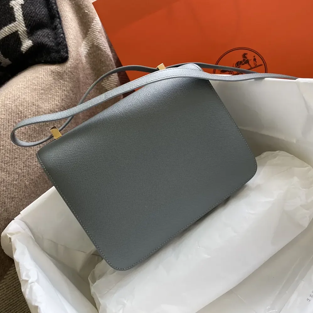 Hermes Constance 24 Bag Epsom Leather for Women in Grey/Gold Hermes Constance 24 Bag Epsom Leather for Women in Grey/Gold