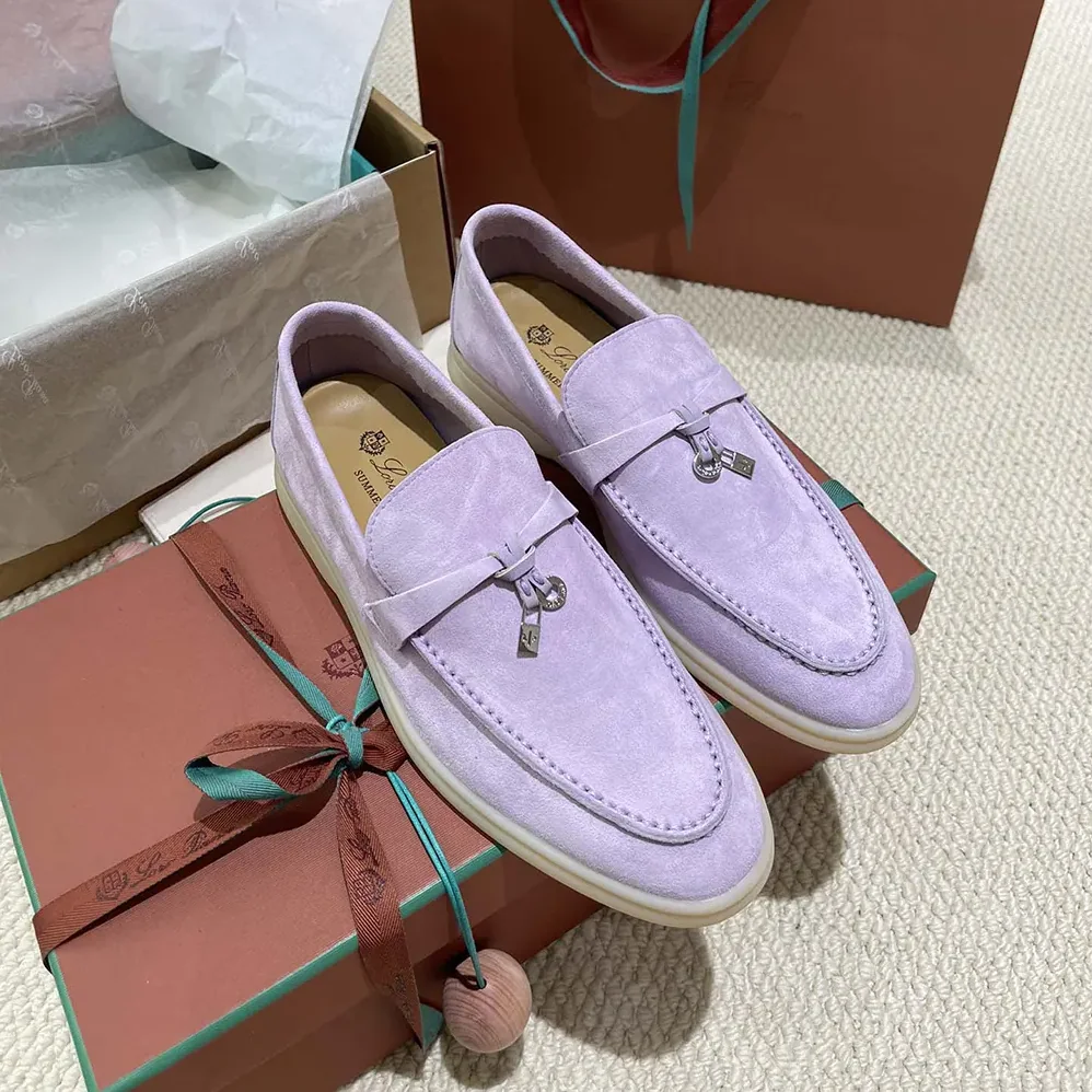 Loro Piana Summer Charms Walk Loafers for Unisex in Purple Loro Piana Summer Charms Walk Loafers for Unisex in Purple