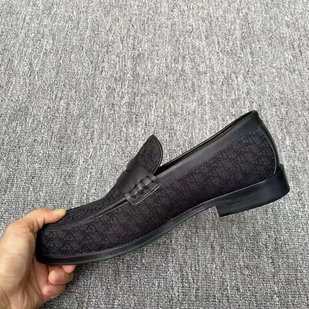 Dior Granville Loafer Black Dior Oblique Jacquard for Men Dior Granville Loafer Black Dior Oblique Jacquard for Men