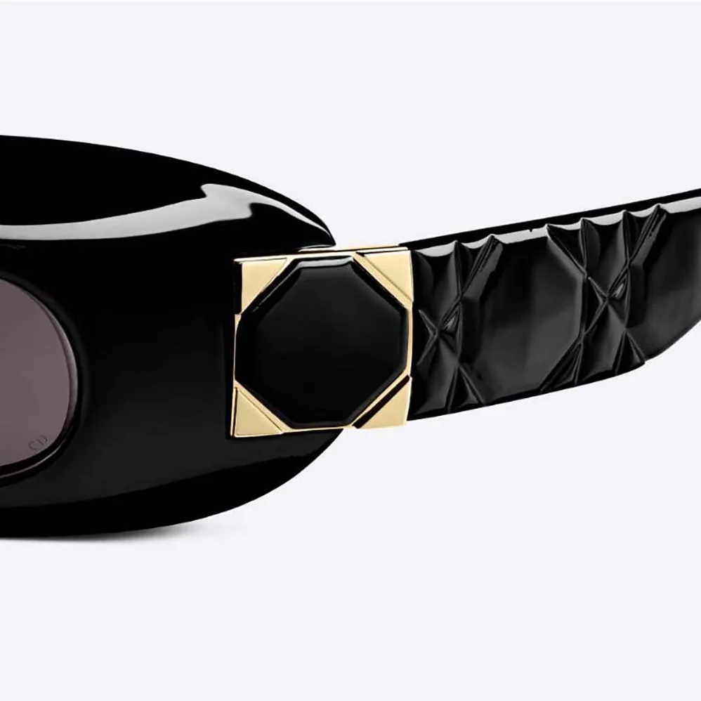 Dior Lady 95.22 Black Rounded Sunglasses for Women