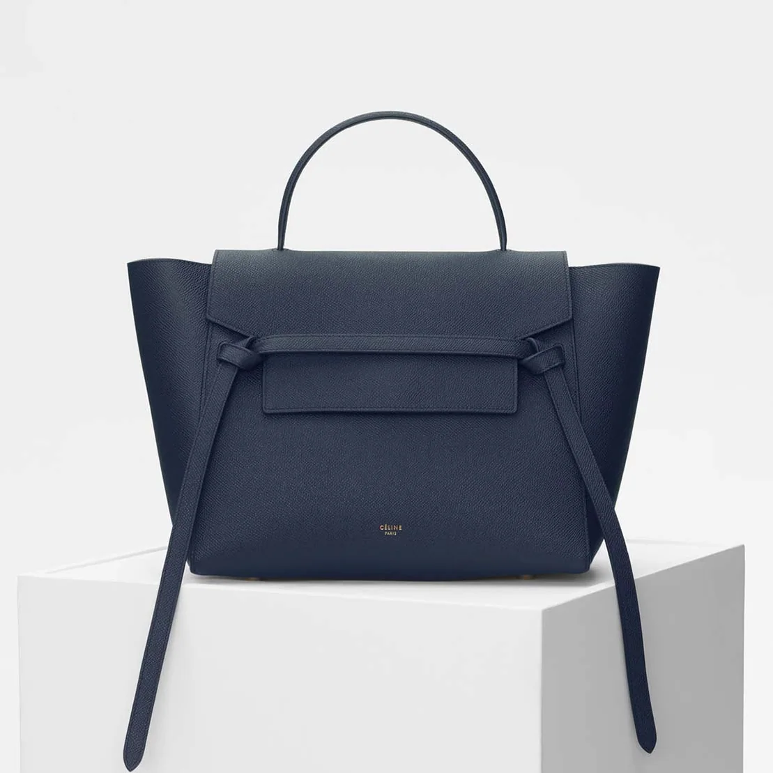 Celine Small Belt Bag in Smooth Calfskin Leather in Navy Blue
