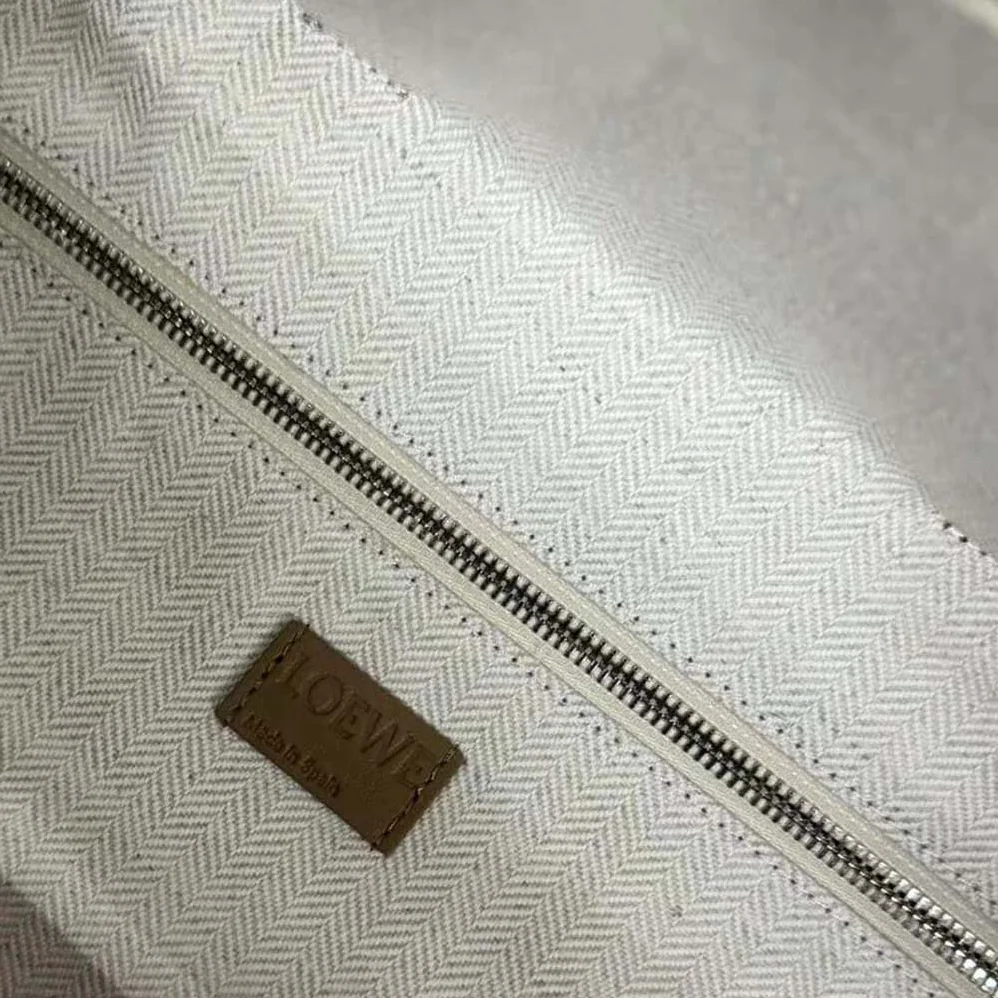 Loewe XL Puzzle Fold Tote in Shiny Calfskin for Men in Brown