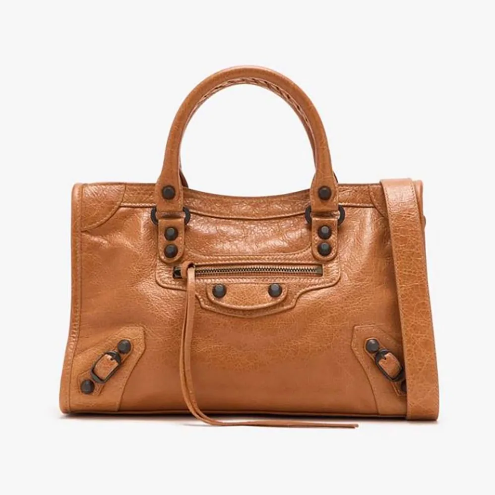 Balenciaga Le City Small Bag Metallized in Brown for Women Balenciaga Le City Small Bag Metallized in Brown for Women