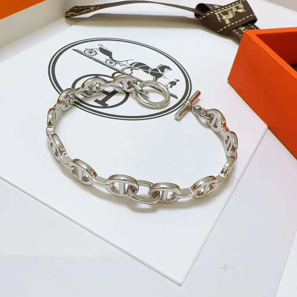 Hermes Chaine D Ancre Enchainee Bracelet Small Model for Unisex