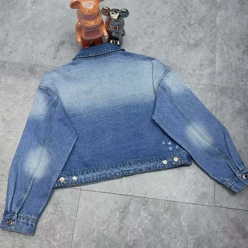 Prada Cropped Organic Denim Jacket for Women