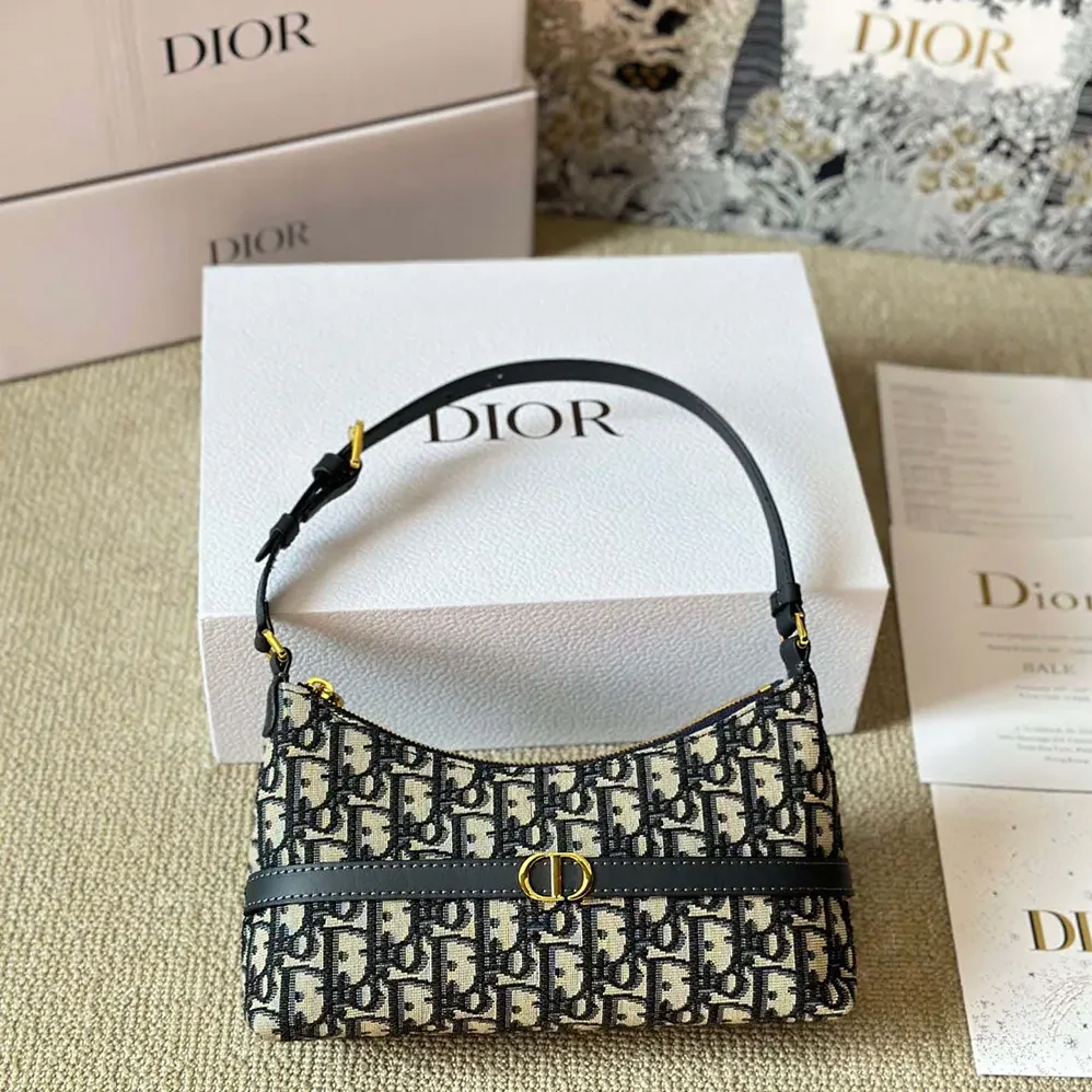 Dior 30 Montaigne Cigale Mini Bag Blue Dior Oblique Jacquard for Women Dior 30 Montaigne Cigale Mini Bag Blue Dior Oblique Jacquard for Women