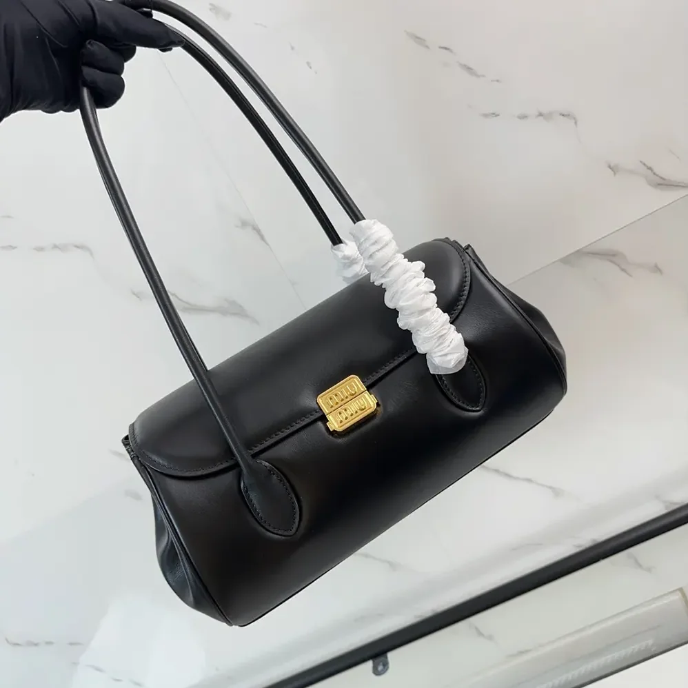 Miu Miu Leather Shoulder Bag for Women in Black