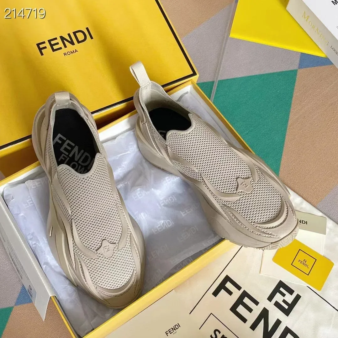 Fendi Flow Beige Sneakers 7E1504AHI8F0EJB