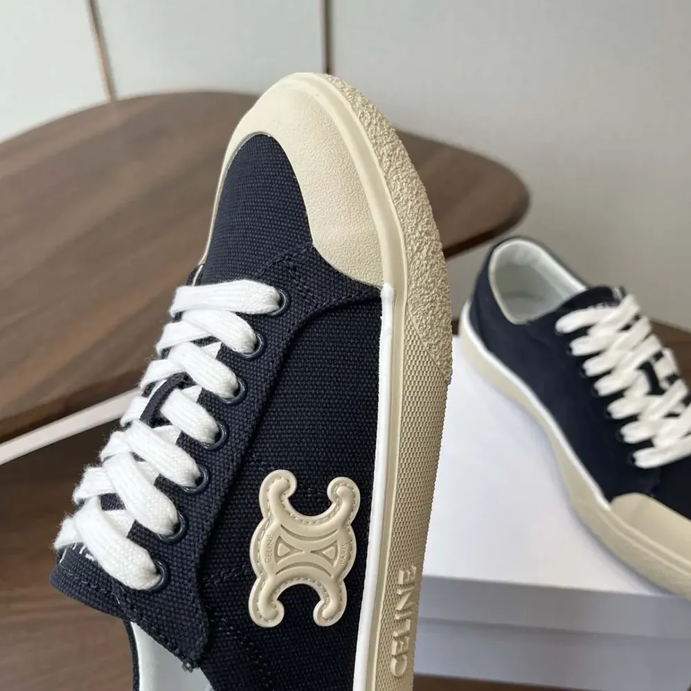 Celine Alan Sneaker With Triomphe in Canvas for Unisex Celine Alan Sneaker With Triomphe in Canvas for Unisex