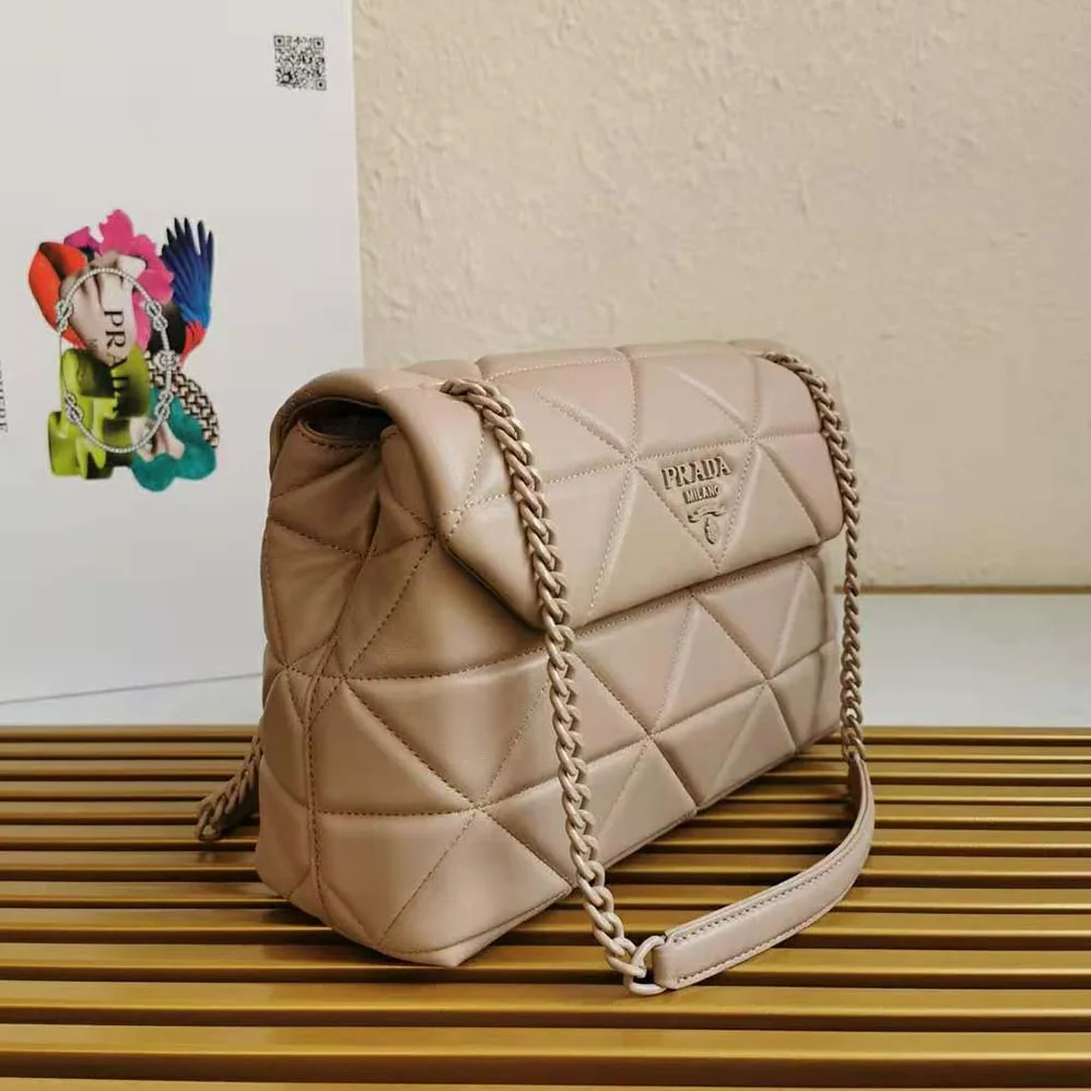 Prada Large Nappa Leather Prada Spectrum Bag for Women in Pink Prada Large Nappa Leather Prada Spectrum Bag for Women in Pink