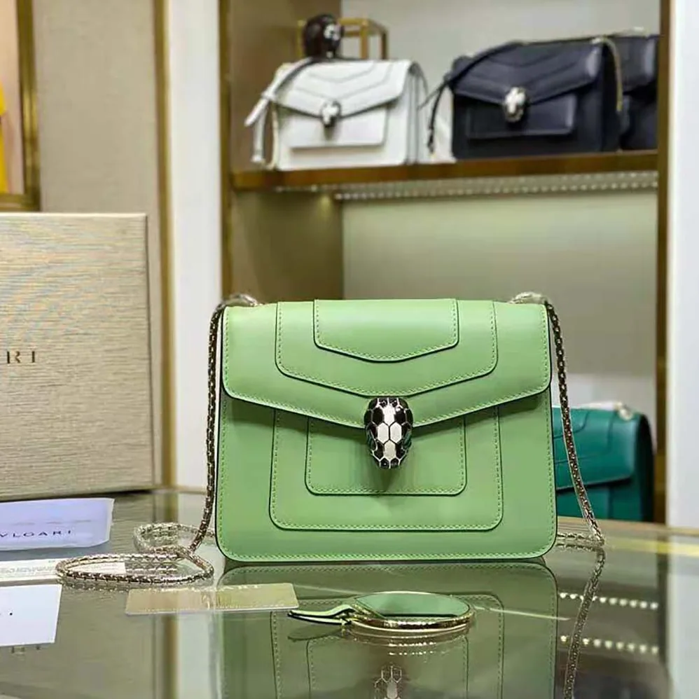 Bvlgari Serpenti Forever Crossbody Bag for Women in Green