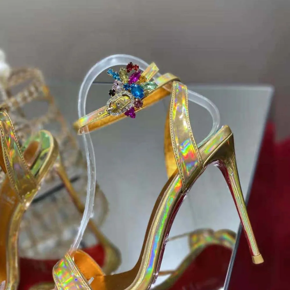 Christian Louboutin Goldie Joli 100 mm Heel Height for Women in Yellow Christian Louboutin Goldie Joli 100 mm Heel Height for Women in Yellow