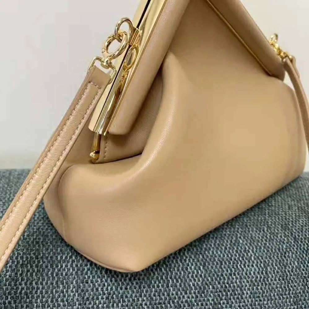 Fendi First Small Beige Leather Bag for Women