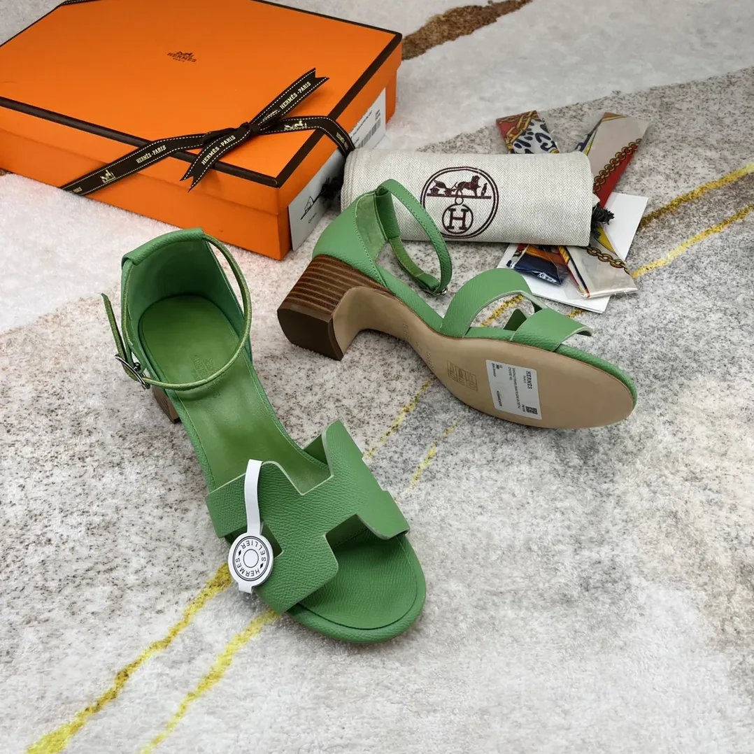 Hermes Encens 50 Sandal Green Hermes Encens 50 Sandal Green