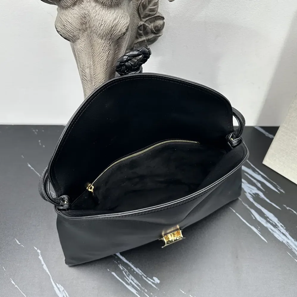 Bottega Veneta Liberta Cross-body Bag in Smooth Calf Leather for Women in Black