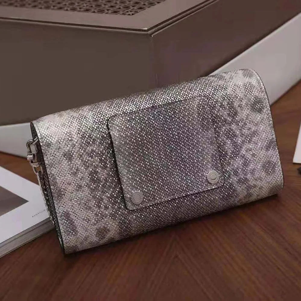 Bvlgari Serpenti Forever Pochette in Black Nappa Leather for Women