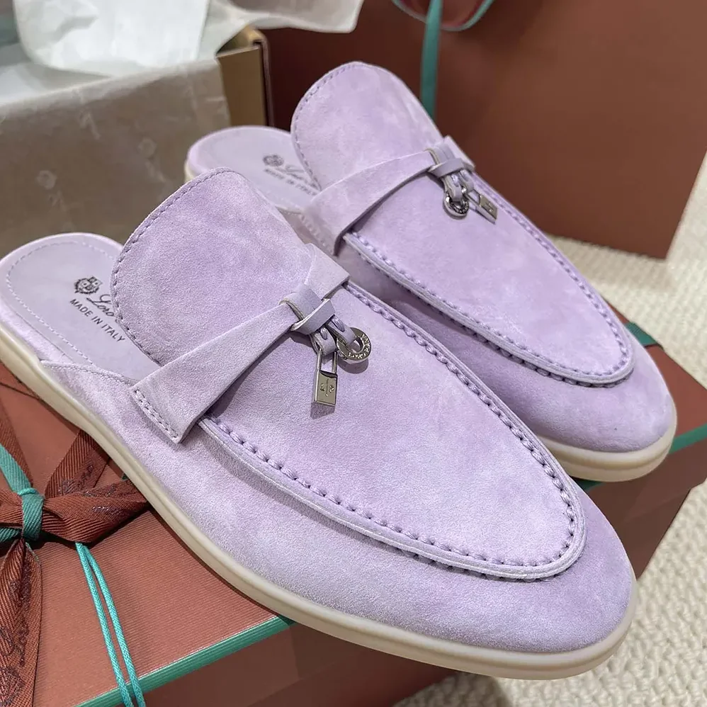 Loro Piana Babouche Charms Walk Loafers for Unisex in Purple Loro Piana Babouche Charms Walk Loafers for Unisex in Purple